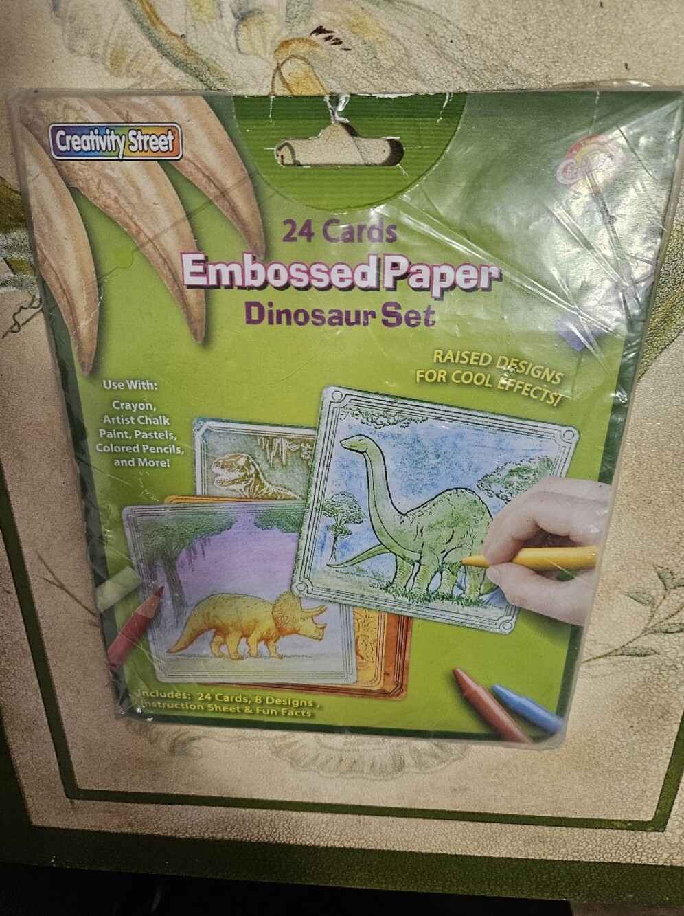Embossed Paper Dinosaur Cards